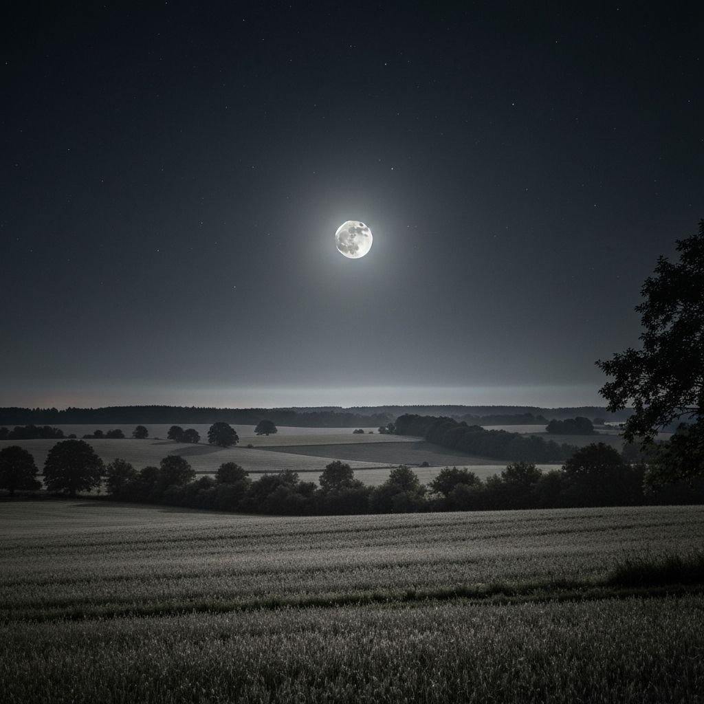 A quiet nighttime landscape evoking rest and restoration